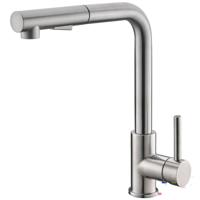 Wiesbaden Reno Twenty Keukenkraan met Uittrekbare Handdouche - Geborsteld RVS - thumbnail