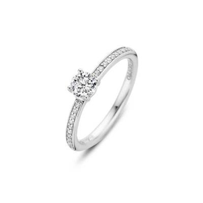 Ti Sento-Milano 12109ZI Ring zilver met zirconia Ti Sento-Milano 12109ZI Ring zilver met zirconia