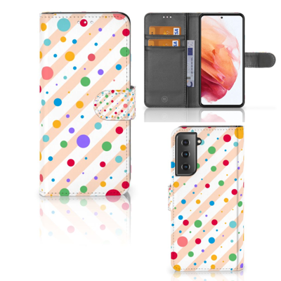 Samsung Galaxy S21 | Telefoon Hoesje | Dots Samsung Galaxy S21 | Telefoon Hoesje | Dots