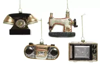 Kerstbal beeldje L9cm ass4 - 1 stuk - thumbnail