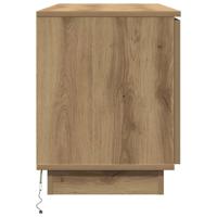 TV-meubel met LED artisanaal eikenkleurig 100 x 38 x 49 cm - thumbnail