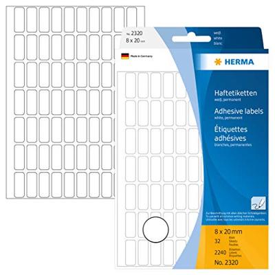 HERMA Universele etiketten 8x20mm wit voor handmatige opschriften 2240 St.