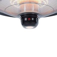 Sunred hangende verwarmer sirius 2100 w halogeen zwart ce09b - thumbnail