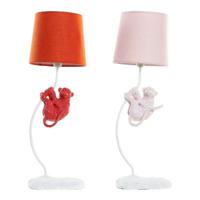 Bureaulamp DKD Home Decor Polyester Hars 25W 220 V Aap (2 pcs) (19 x 17 x 53 cm) - thumbnail