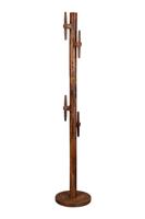 Dutchbone Staande Kapstok 'Jakub' Met 5 haken, Mangohout, kleur Bruin - thumbnail