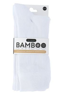 Naproz Bamboo Airco Sokken Wit 3-Pack 39-42