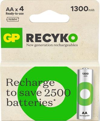 GP NiMH oplaadbare batterij AA 1300mA blister(4) - 3311430 GP NiMH oplaadbare batterij AA 1300mA blister(4) - 3311430