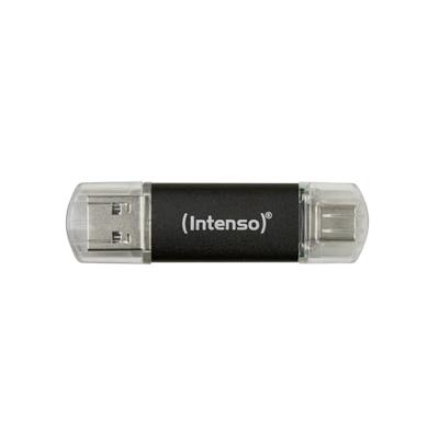Intenso Twist Line USB-stick 128 GB Antraciet 3539491 USB-A, USB-C, USB-A 3.1 Gen 1