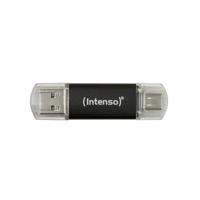 Intenso Twist Line USB-stick 128 GB Antraciet 3539491 USB-A, USB-C, USB-A 3.1 Gen 1 - thumbnail