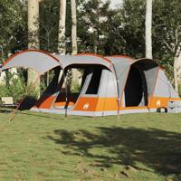 VidaXL Tunneltent 5-persoons waterdicht grijs en oranje - thumbnail