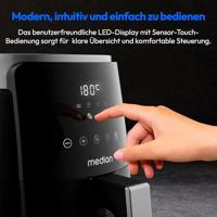 Heteluchtfriteuse - MEDION - MD13030 - 4,7 L - Digitaal - 1500 W - Zwart - thumbnail