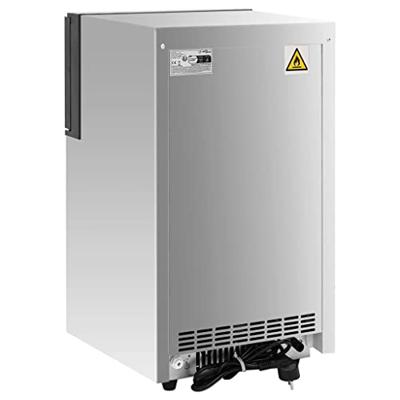 VidaXL Ijsblokjesmachine 45 kg / 24 u zilverkleurig