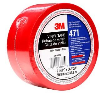 3M 471R50IW PVC-plakband Rood (l x b) 33 m x 50 mm 1 stuk(s)