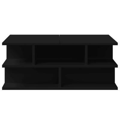 Salontafel 70x70x29 cm bewerkt hout zwart