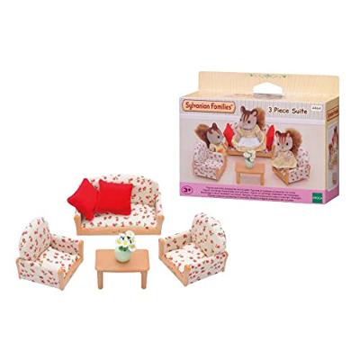 SYLVANIAN FAMILIES 4464 Sofa + 2 fauteuils + tafel SYLVANIAN FAMILIES 4464 Sofa + 2 fauteuils + tafel