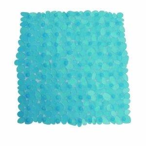 MSV Douche|bad anti-slip mat badkamer - pvc - aqua blauw - 53 x 53 cm