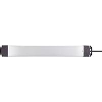 Sygonix SY-4755606 Overspanningsveilige stekkerdoos 8-voudig Zilver, Zwart 1 stuk(s) - thumbnail
