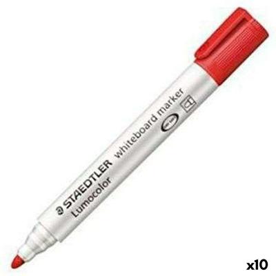 Markeerstiften Staedtler Lumocolor 351-2 Whiteboard Wit Rood (10 Stuks) (1 Stuks)