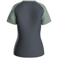 JAKO 6124D T-Shirt Iconic Dames - Anthra Light/Mintgroen/Zachtgrijs - 44 - thumbnail