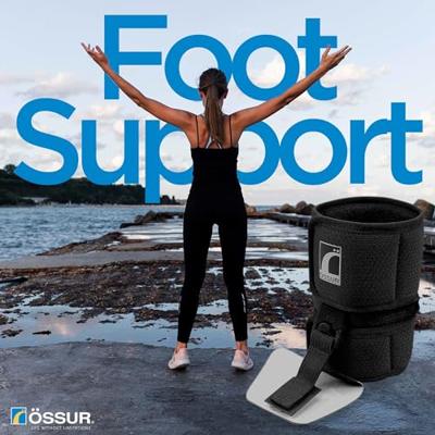 Össur Foot-Up Klapvoetbrace - M - Universeel - Zwart - thumbnail