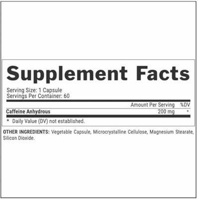 Caffeine 200 60caps