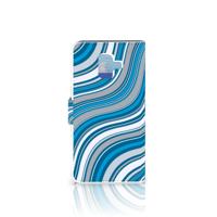 Samsung Galaxy A6 2018 Telefoon Hoesje Waves Blue - thumbnail