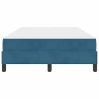 Boxspringbed met matras Donkerblauw 120 x 200 cm Fluweel - thumbnail
