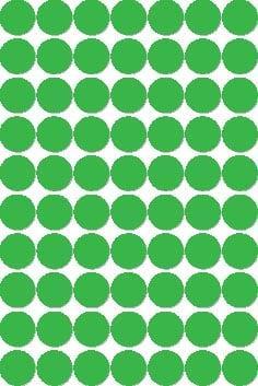 Apli ronde etiketten in etui diameter 19 mm, groen, 560 stuks, 70 per blad
