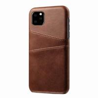 Casecentive Leren Wallet back case iPhone 12 Mini brown - thumbnail