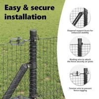 VidaXL Afrasteringspaal grijs 10 x 0,8 m (19 x 19 mm gaas) - thumbnail