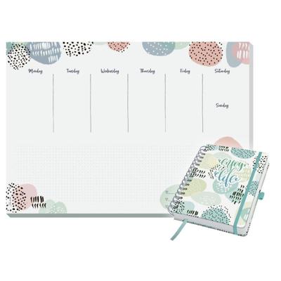 Sigel SI-JP201-A Dagplanner Inspire A5 + Bureauonderlegger Rose Inspiration A3 Sigel SI-JP201-A Dagplanner Inspire A5 + Bureauonderlegger Rose Inspiration A3