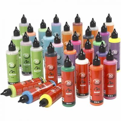 Creotime 3D liner 100 ml 30 stuks multicolor