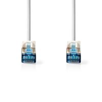 CAT6a netwerkkabel | S/FTP | RJ45 Male | RJ45 Male | 3.00 m | Snagless | Rond | LSZH | Wit - thumbnail