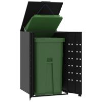Containerberging voor 1 container 69x79x117 cm staal zwart - thumbnail