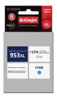 Activejet AH-953CRX inkt (vervanging HP 953XL F6U16AE; Premium; 25 ml; blauw) - thumbnail