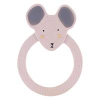 Trixie natuurlijk rubber ronde bijtring - mrs. mouse - thumbnail