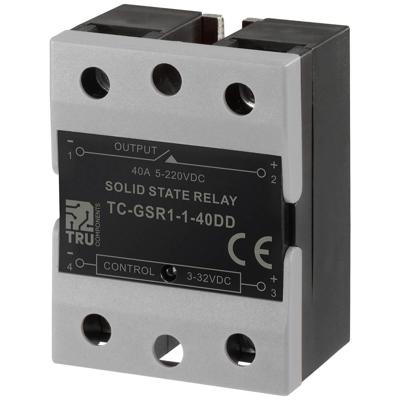 TRU COMPONENTS Halfgeleiderrelais TC-GSR-1-40DD 40 A Schakelspanning (max.): 220 V/DC DC-circuit 1 stuk(s) TRU COMPONENTS Halfgeleiderrelais TC-GSR-1-40DD 40 A Schakelspanning (max.): 220 V/DC DC-circuit 1 stuk(s)