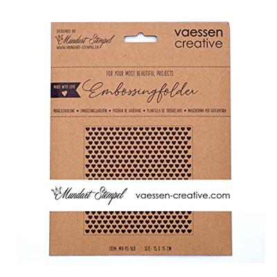 Mundart Stempel • embossing sjabloon kleine hartjes