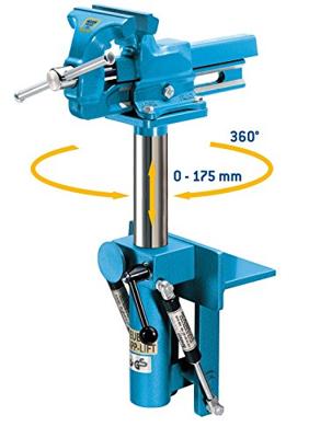 Heuer Lift-/hoogteversteller | voor bekbreedte 120 mm | neerklapbar 360graden draaibaar | 1 stuk - 106120 106120