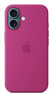 Apple Silicone MagSafe Hoesje iPhone 16 Fuchsia - thumbnail