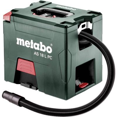 Metabo AS 18 L PC Droogzuiger Set 7.50 l Zonder accu, Stofklasse L
