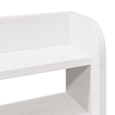 Bedframe zonder matras massief grenenhout wit 150x200 cm