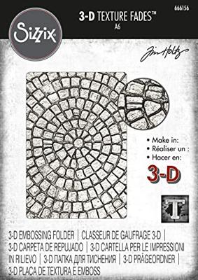 Sizzix • tim holtz 3-d texture fades embossing folder mosaic