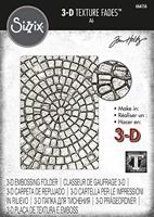 Sizzix • tim holtz 3-d texture fades embossing folder mosaic - thumbnail