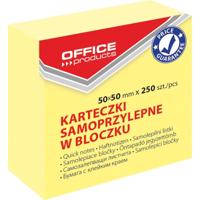 OFFICE products memoblok, 50 x 50 mm, 250 vel, geel - thumbnail