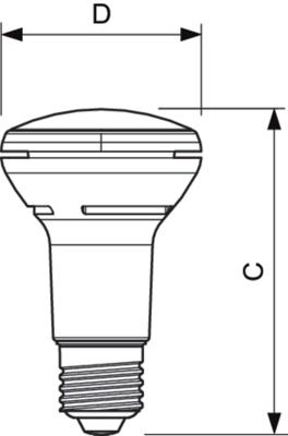 Philips CorePro R63 2,7W-40W 827 E27 LED3315 Philips CorePro R63 2,7W-40W 827 E27 LED3315