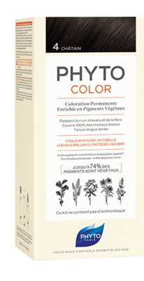 Phytocolor Permanente Haarkleuring 4 Chatain Intense en Natuurlijke Kleur