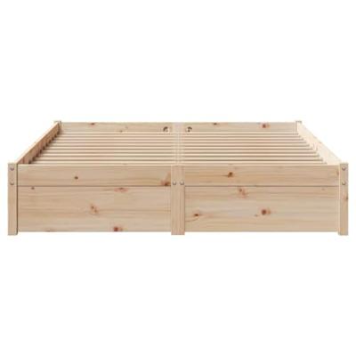 Bedframe zonder matras massief grenenhout 135x190 cm