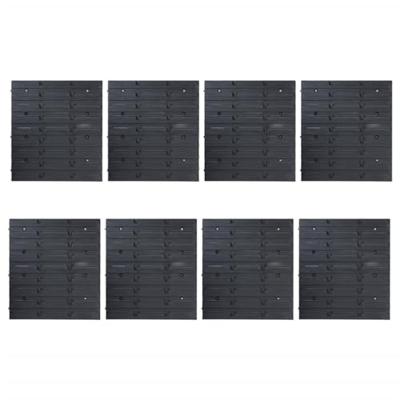 141-delige Opslagbakkenset met wandpanelen rood en zwart