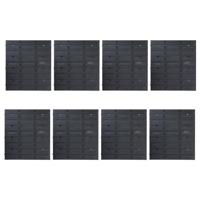 141-delige Opslagbakkenset met wandpanelen rood en zwart - thumbnail